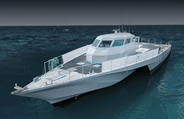 The 100-ft. Atlas vessel has the most capabilities of the growing HavocAI autonomous fleet. 